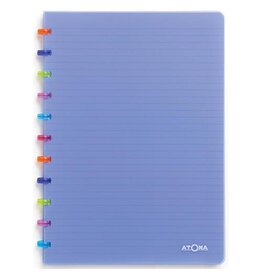 Atoma Atoma schrift Tutti Frutti ft A4, gelijnd, transparant blauw