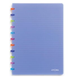 Atoma Atoma Tutti Frutti schrift, ft A4, 144 bladzijden, gelijnd, transparant blauw