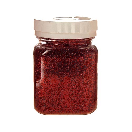 Bouhon Bouhon Glitterpoeder, pot van 115 g, rood