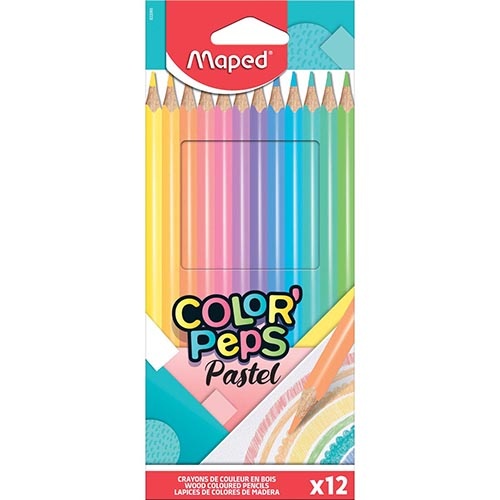 Maped Maped kleurpotlood Color'Peps Pastel, 12 potloden