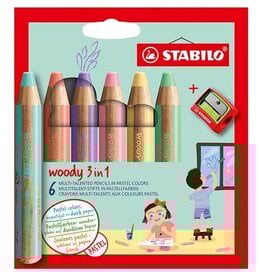 Stabilo Woody 3In1 Kleurpotloden 6X [1st]