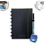 Correctbook Correctbook A5 Hardcover: uitwisbaar notitieboek, zwart