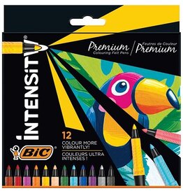 Bic Bic viltstift Intensity, fijne punt, etui van 12 stuks