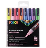 Posca Posca paintmarker PC-3M, set van 8 markers, glitter, assorti