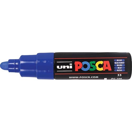 Posca Uni POSCA paintmarker PC-7M, 4,5 - 5,5 mm, donkerblauw