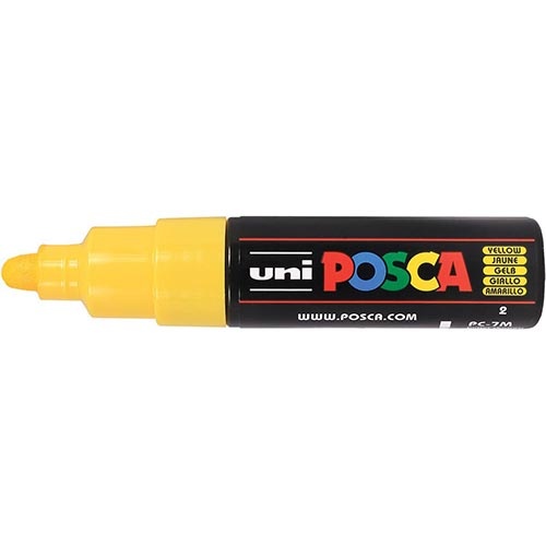 Posca Uni POSCA paintmarker PC-7M, 4,5 - 5,5 mm, geel