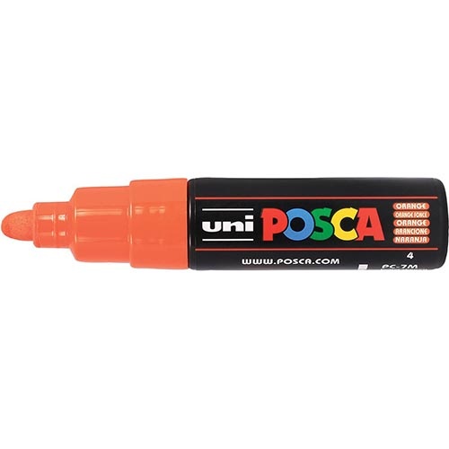 Posca Uni POSCA paintmarker PC-7M, 4,5 - 5,5 mm, donkeroranje