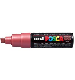 Posca uni-ball Paint Marker op waterbasis Posca PC-8K rood metaal