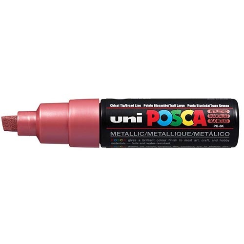 Posca uni-ball Paint Marker op waterbasis Posca PC-8K rood metaal