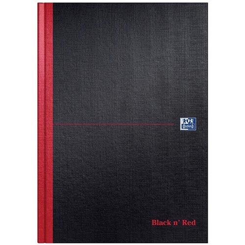 Oxford Oxford BLACK N' RED gebonden boek, 192 bladzijden, A4 [5st]