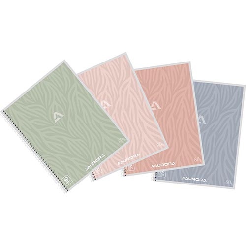 Aurora Aurora Writing 80 Design spiraalschrift, ft A5, 120 bladzijden, gelijnd