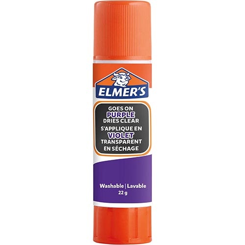 Elmer's Elmer's verdwijnende lijmstick van 22 g, op blister, paars