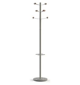 Unilux Unilux kapstok Bouquet, hoogte 175 cm, 6 kledinghaken, grijs/hout