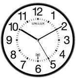 Unilux Unilux Wave wandklok, radiogestuurd, diameter 30 cm, zwart-wit
