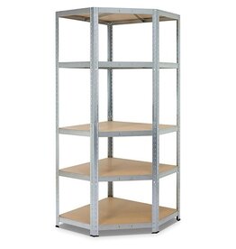 Avasco Avasco rek Strong Corner, ft 176 x 75 x 40 x 50 cm, 5 legborden, gegalvaniseerd