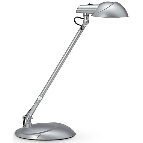 Maul MAULstorm bureaulamp, LED, op voet, zilver