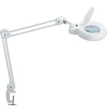 Maul MAULviso loeplamp, LED, met tafelklem 6.3cm, armlengte 2x31cm, 3 dioptrielens, opp 144cm2, wit