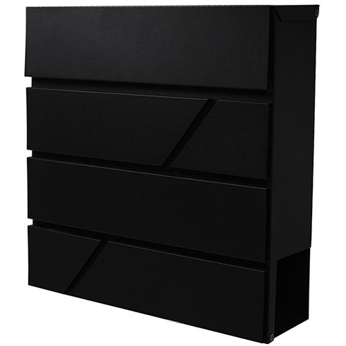 Brasq Brievenbus Deluxe PB200, zwart