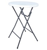 Brasq Inklapbare statafel BT100, wit, diameter 80 cm