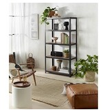 Avasco Avasco rek Home Maxi, ft 176 x 90 x 45 cm, 5 legborden, uit metaal, zwart