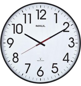 Maul MAULclimb wandklok, radiogestuurd, diameter 47 x 5,5 cm, zwart