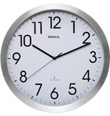Maul MAULmove wandklok, radiogestuurd, diameter 40 x 5,2 cm, aluminium kader