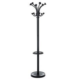 Maul MAUL kapstok Nubis metaal, hoogte 175 cm, 20 ophanghaken met parapluhouder, zwart RAL9004
