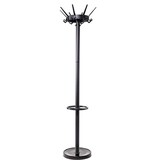 Maul Maul kapstok caligo metaal, hoogte 175 cm, 32 kledinghaken met parapluhouder, zwart RAL 9004