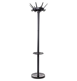 Maul Maul kapstok caligo metaal, hoogte 175 cm, 32 kledinghaken met parapluhouder, zwart RAL 9004