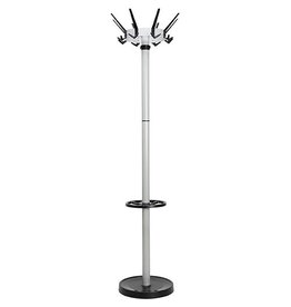 Maul MAUL kapstok caligo metaal, hoogte 175 cm, 32 kledinghaken met parapluhouder, zilver