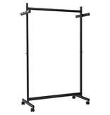 Maul MAUL kledingrek samba mobiel, ft 115 x 173 x 51 cm, max. 40 kg, met 8 haken, zwart RAL9004