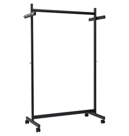 Maul MAUL kledingrek samba mobiel, ft 115 x 173 x 51 cm, max. 40 kg, met 8 haken, zwart RAL9004
