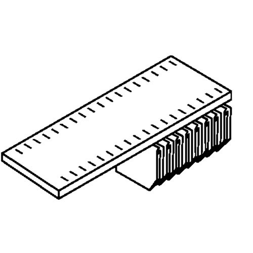 Bisley Bisley lateraal systeemlegbord voor Basic roldeurkast, 120 cm, zwart