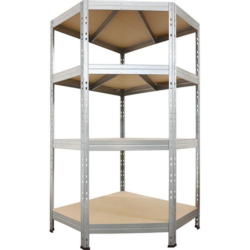Ar Shelving AR Shelving rek Corner Rivet, ft 180 x 90 x 90 x 45 cm, 4 legborden uit HDF, gegalvaniseerd
