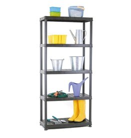 Practo Practo rek Plasti Rack 081, 185 x 85 x 40 cm, zwart