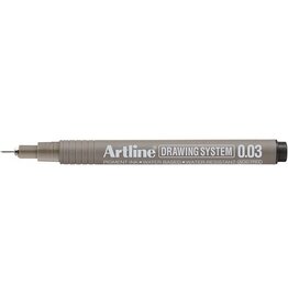 Artline Fineliner Zwart 003Mm [1st]