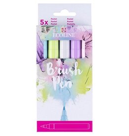 Talens Talens Ecoline Brush pen, etui van 5 st. [3st]