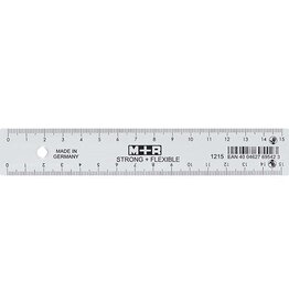 M+R M+R Strong & Flexibel lat, met schaalverdeling voor recht- en linkshandigen, 15 cm, transparant