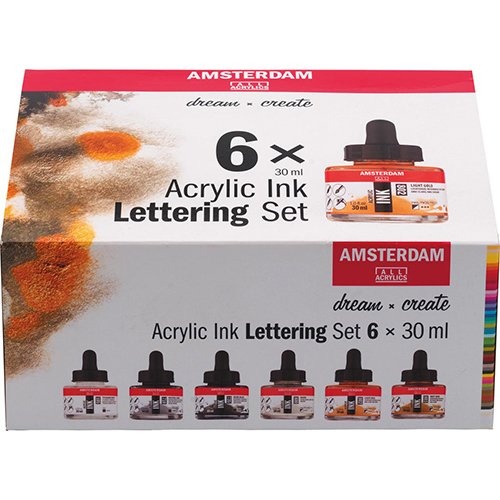 Amsterdam Amsterdam acryl inkt Lettering, assorti