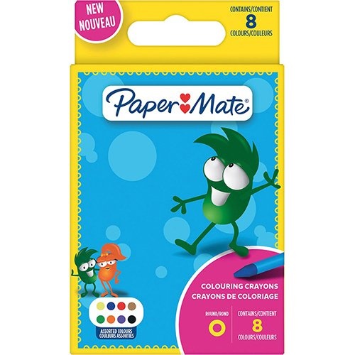 Paper Mate Paper Mate waskrijt, blister van 8 stuks