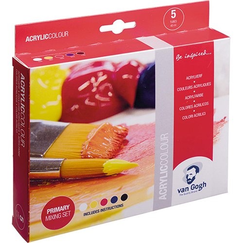 Van Gogh Van Gogh acrylverf, primaire mengset van 5 x 40 ml