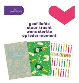 Hallmark Hallmark navulset wenskaarten, felicitatie, pak van 6 stuks