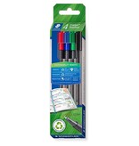 Staedtler Staedtler Triplus fineliner eco, doosje van 4 stuks, assorti