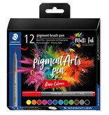 Staedtler Staedtler Pigment Arts brush pen, etui van 12st.