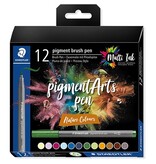 Staedtler Staedtler Pigment Arts brush pen, 12st. Nature Colours