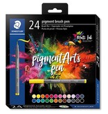 Staedtler Staedtler Pigment Arts brush pen, etui van 24 stuks