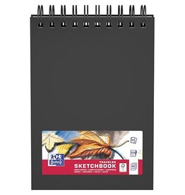 Oxford Oxford Traveler schetsboek, 225 g/m², ft A5, zwart [5st]