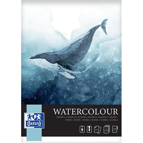 Oxford Oxford aquarelblok spiraal A4, 10 vel, 300 g/m²