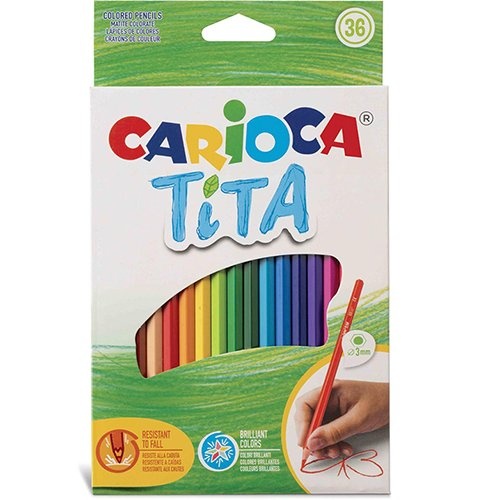Carioca Carioca kleurpotlood Tita, 36 stuks in een kartonnen etui