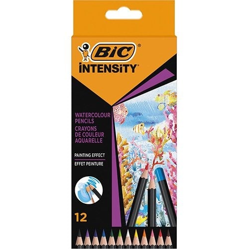 Bic Bic aquarelpotlood Intensity, etui van 12 stuks